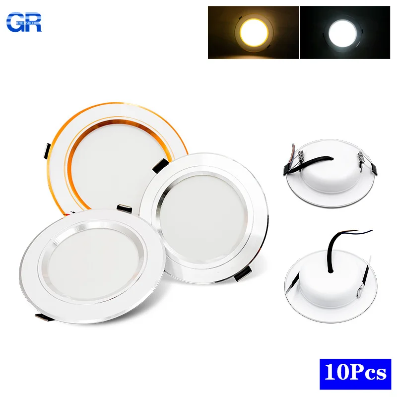 Home Of The Year Bathroom - 10pcs/lot Led Downlight AC 220V 110V