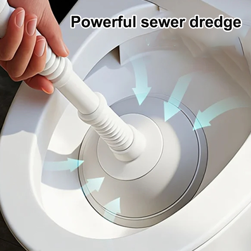 Plunger Toilet - Plastic Toilet Plunger Anti-clogging Drain Cleaner