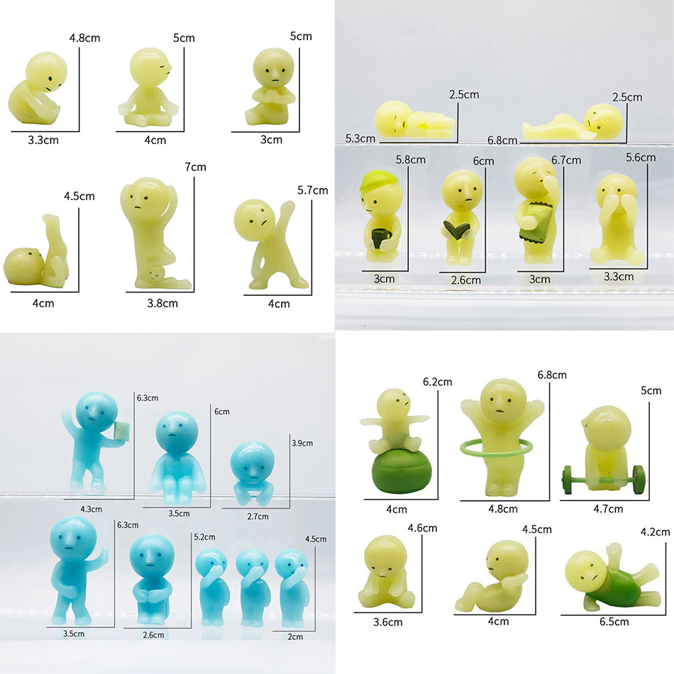 Home Goods Bathroom Sets - Glow In The Dark Mini Figure