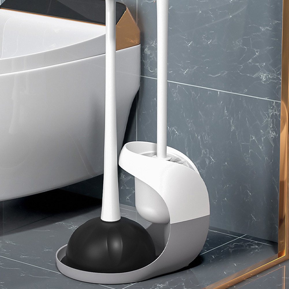 Plunger Toilet - 1Set Premium PP Tpr Toilet Brush