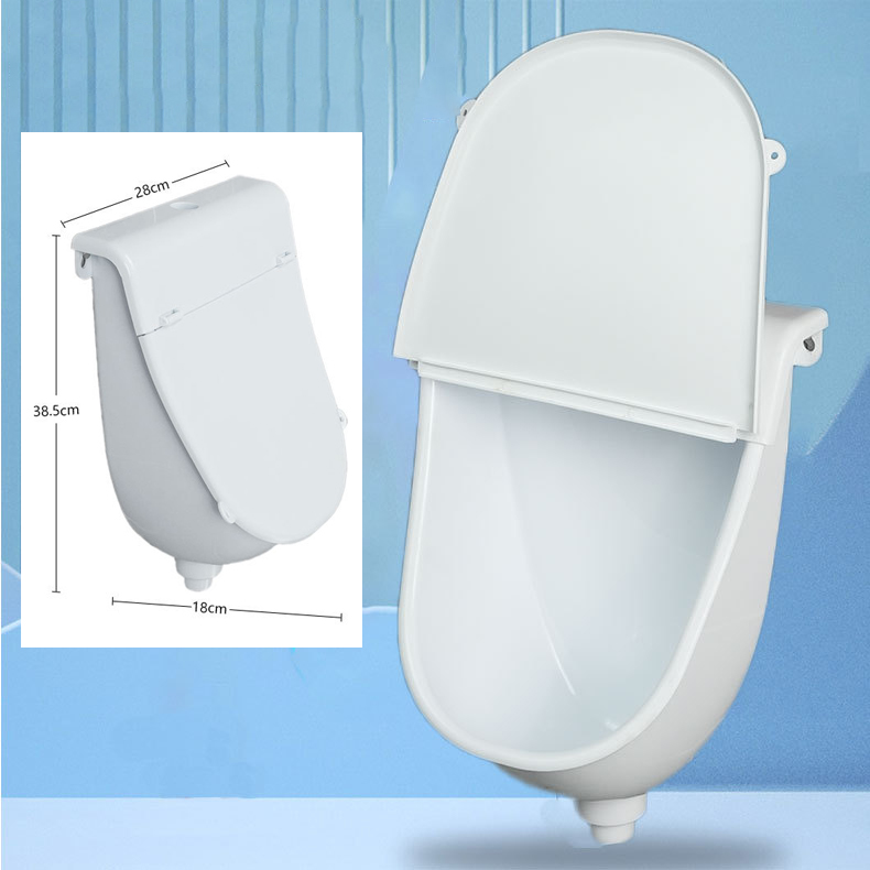 Home Bathroom Urinal - Wall-mounted Urinal With Lid And Hole-free