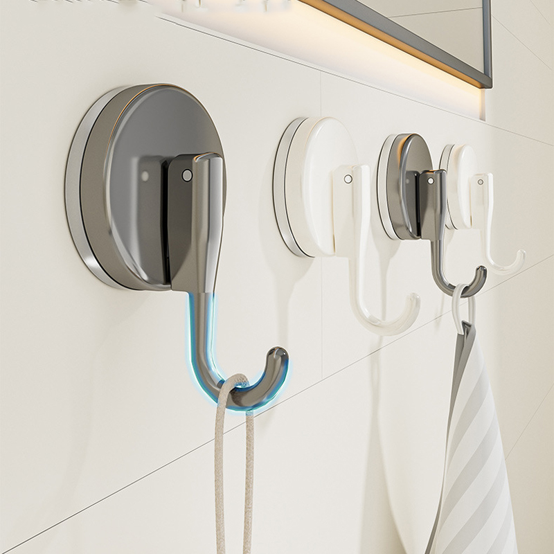 Home Bathroom Gadgets - Suction Cup Hooks Punch-free Multifunctional Hanging