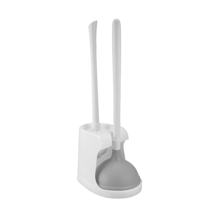Plunger Toilet - ABSJ-Toilet Plunger And Brush 2-In-1 Toilet