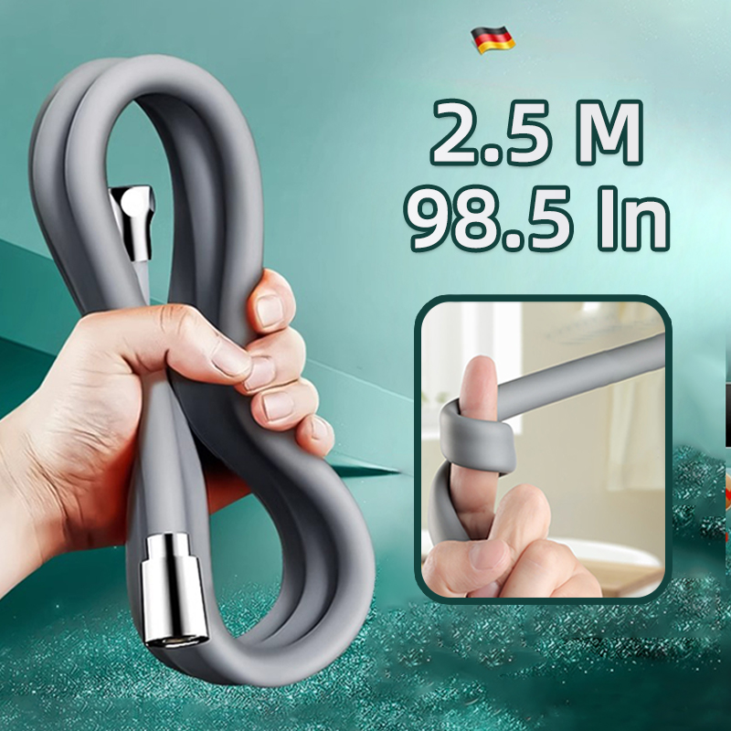 Home Bathroom Gadgets - 2.5 m Grey Extra Long Silicone
