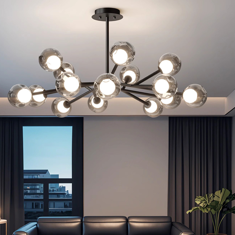 Home Of The Year Bathroom - Modern Glass Ball Led Pendant Lights