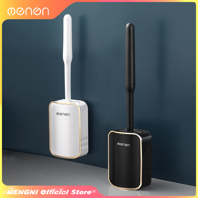 Home Bathroom Gadgets - MENGNI-Luxury Toilet Brush Bathroom Wall-mount Quick