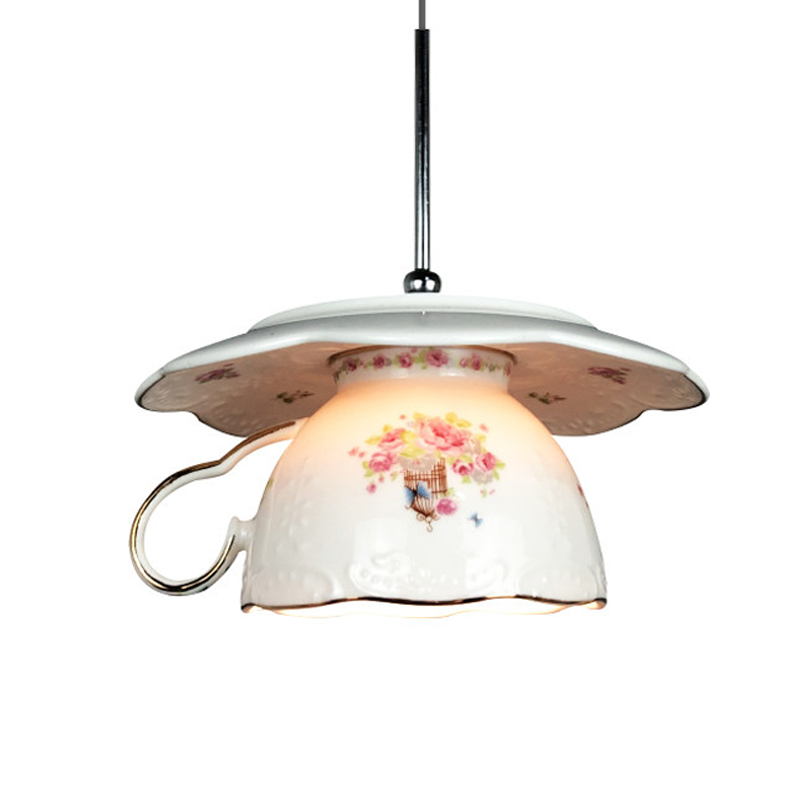 Flower Coffee Cup Pendant Ligh - Home Of The Year Bathroom 评论和价格