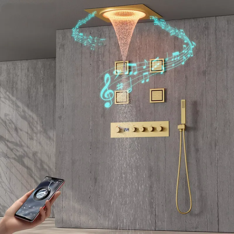 Smart LED Shower Set Bathroom  - Home For Bathroom 评论和价格