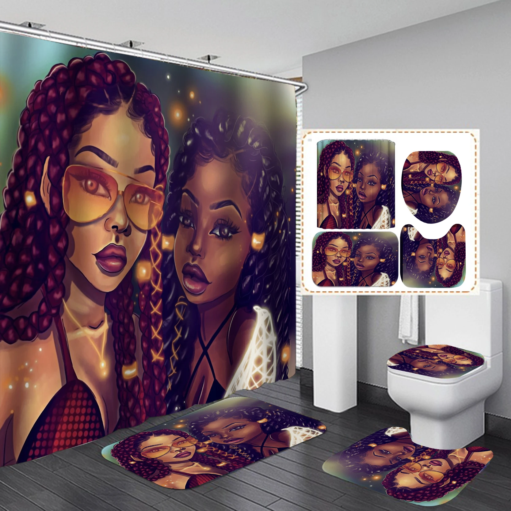 Home Goods Cool African Girl C - Home Goods Bathroom Sets 评论和价格