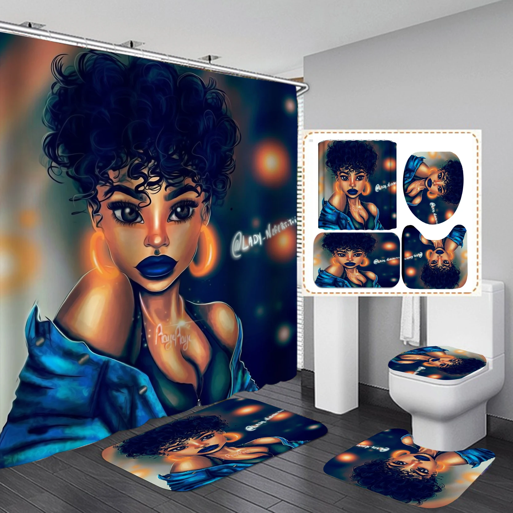 Home Goods Cool African Girl C - Home Goods Bathroom Sets 评论和价格