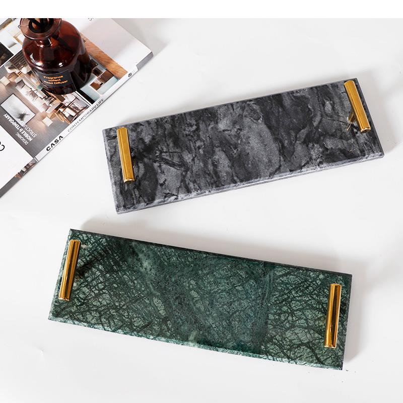 Nordic Natural Marble Tray Dec - Home Center Bathroom Accessories 评论和价格