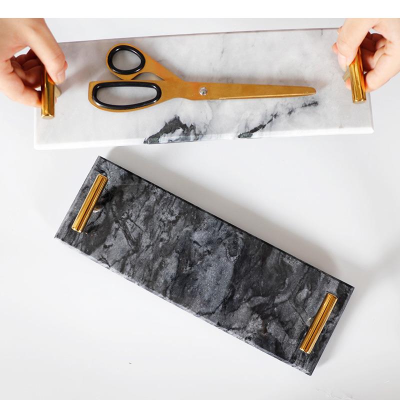 Nordic Natural Marble Tray Dec - Home Center Bathroom Accessories 评论和价格