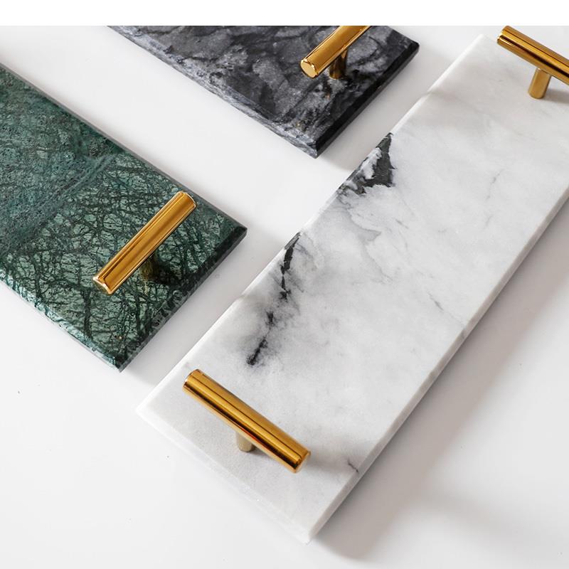 Nordic Natural Marble Tray Dec - Home Center Bathroom Accessories 评论和价格