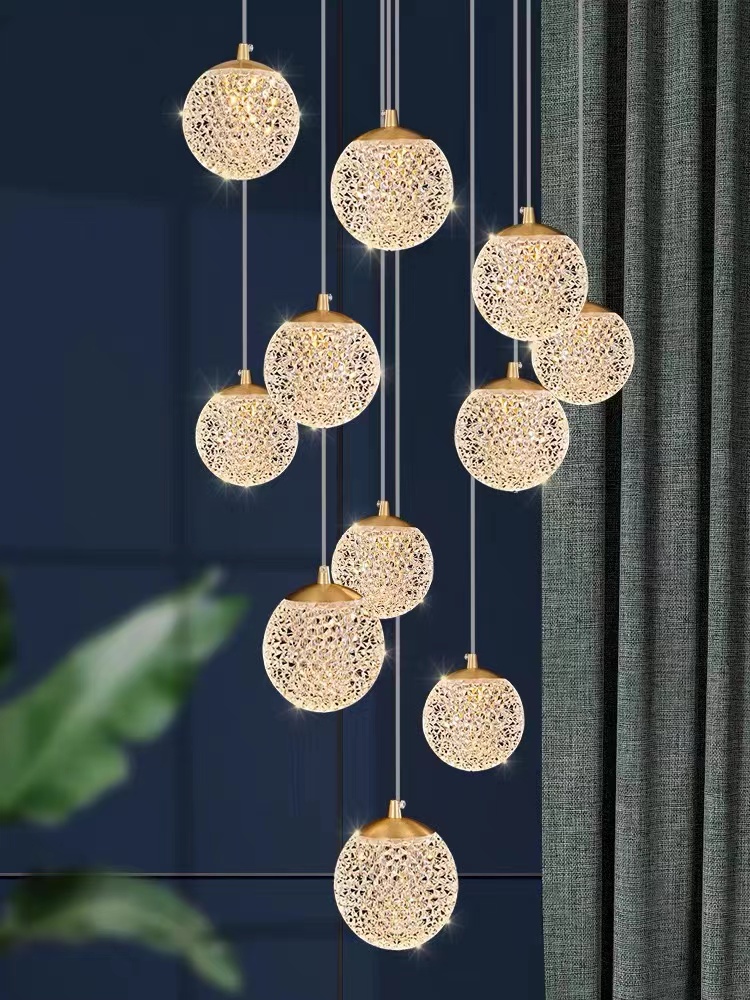 LED Staircase Long Chandelier  - Home Of The Year Bathroom 评论和价格