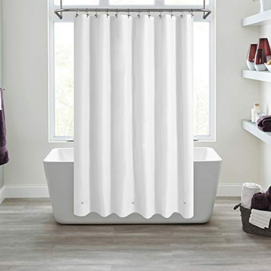 White Shower Curtain Liner wit - Shower Curtain Liner 评论和价格