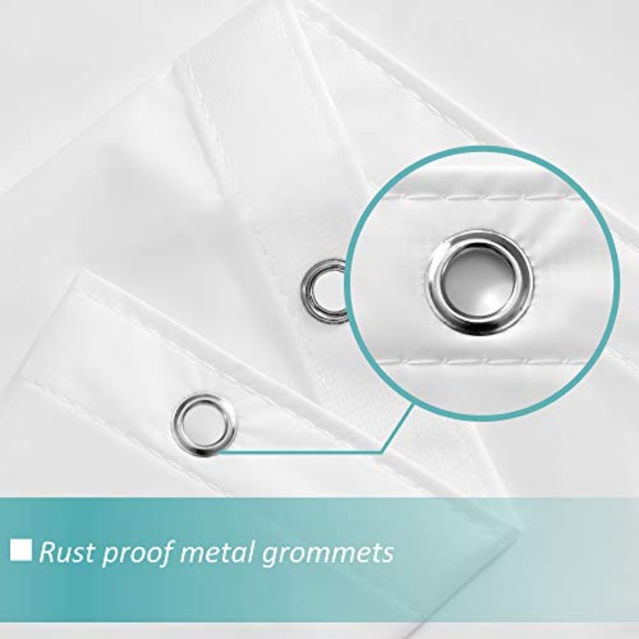 White Shower Curtain Liner wit - Shower Curtain Liner 评论和价格