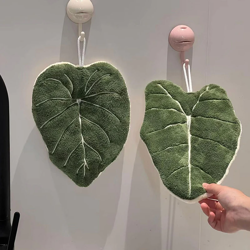 1PC Hot Plant Hand Towel Clean - Home Bathroom Gadgets 评论和价格