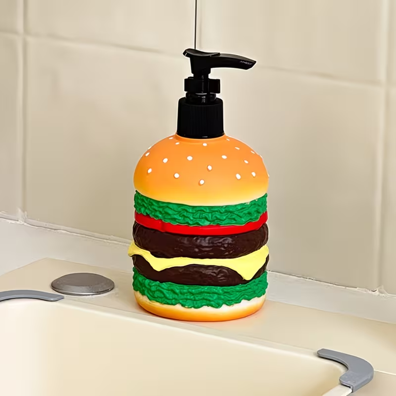 Cute hamburger shaped press-ty - Home Center Bathroom Accessories 评论和价格