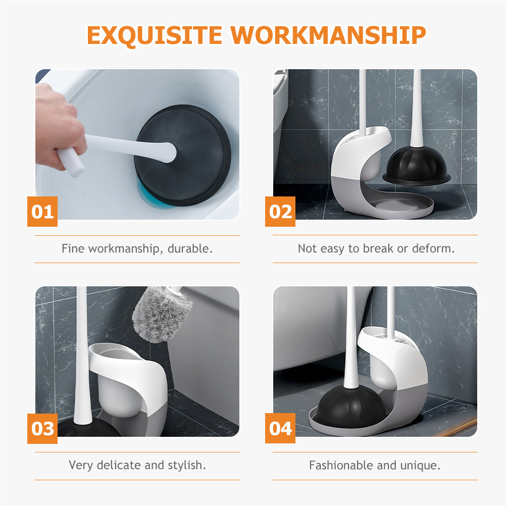 1Set Premium PP Tpr Toilet Bru - Plunger Toilet 评论和价格