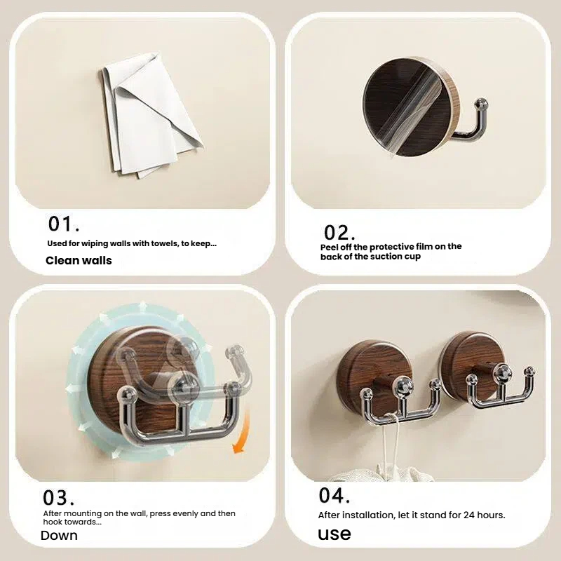 Home Storage Wood Grain Suctio - Home Bathroom Door 评论和价格