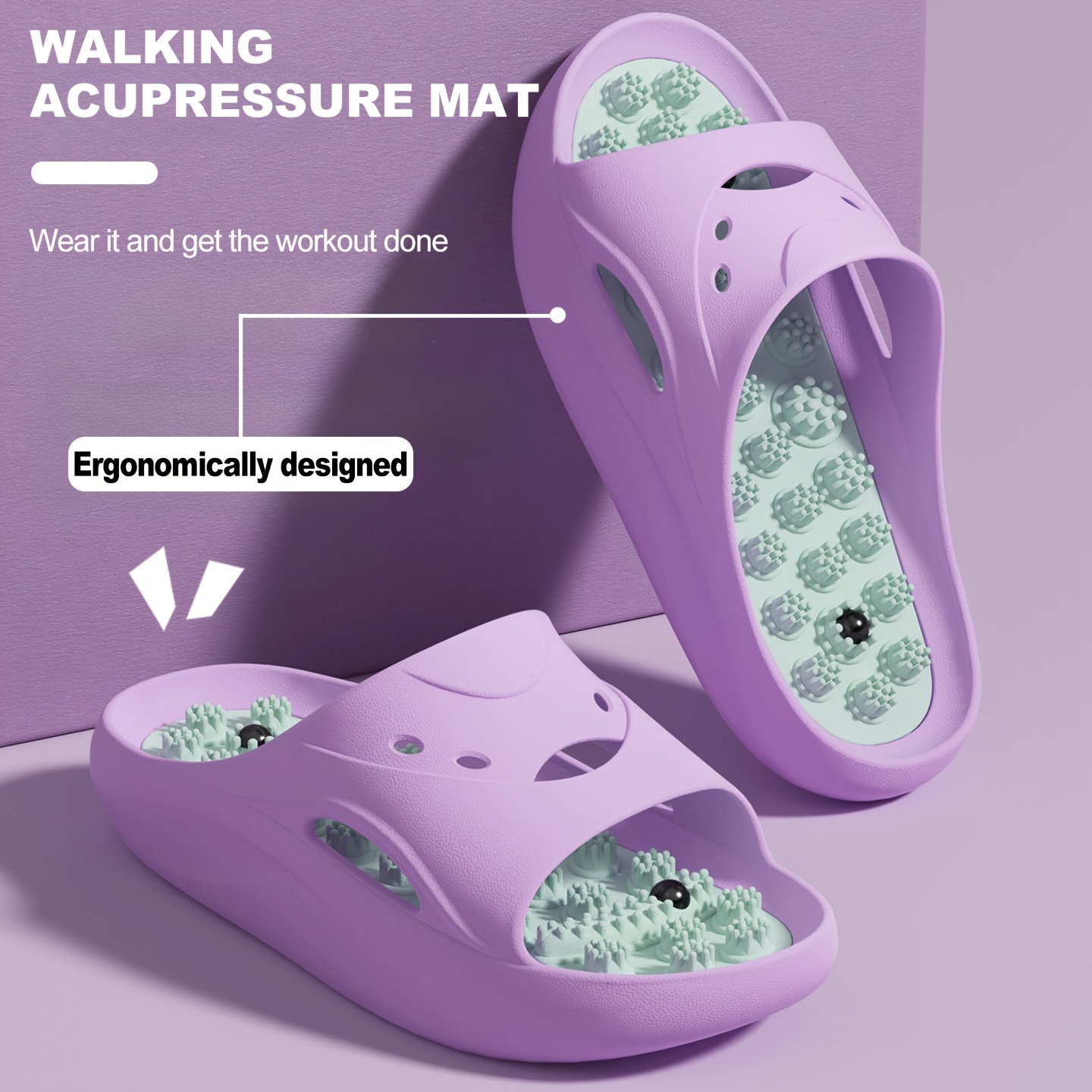 Women Men EVA Massage Slippers - Home Bath 评论和价格