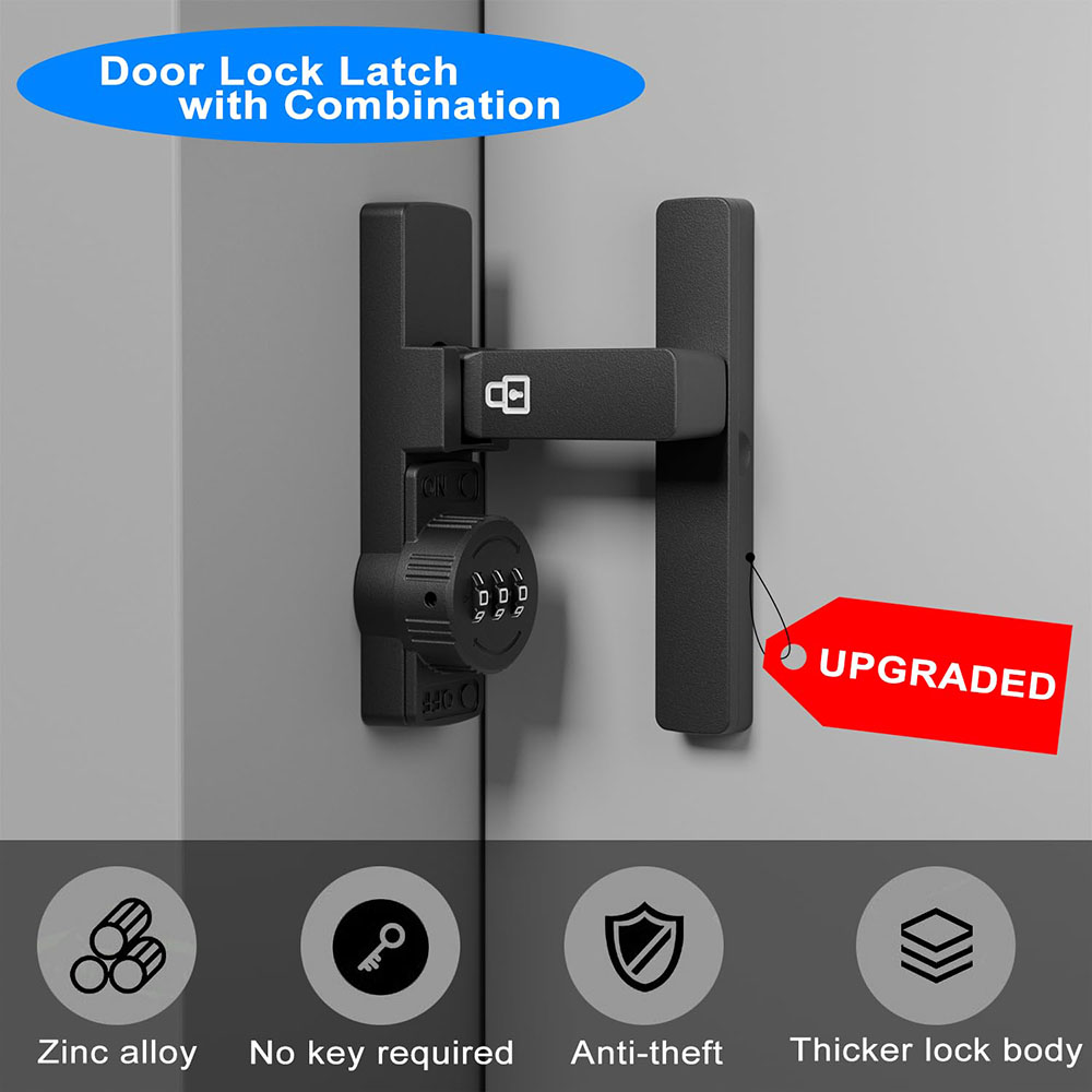 Security Barn Door Lock 3-Digi - Home Bathroom Door 评论和价格