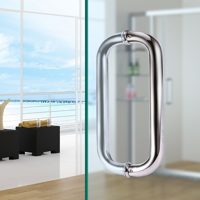 1 Pair Stainless Steel Glass D - Home Center Bathroom Accessories 评论和价格