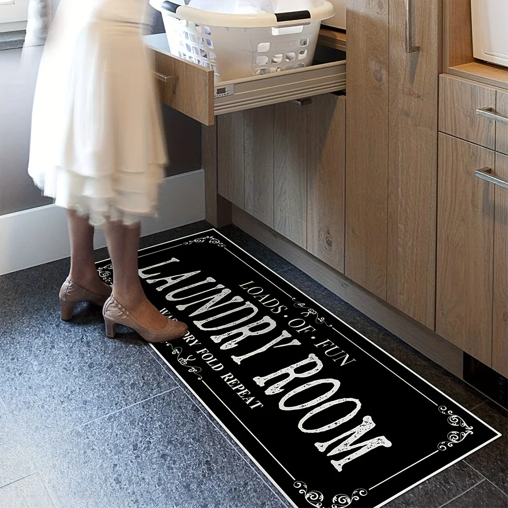 Laundry Room Rug Runner Non Sl - Home Center Bathroom Accessories 评论和价格