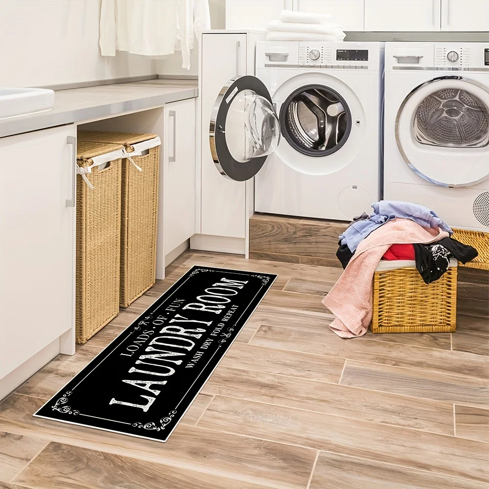 Laundry Room Rug Runner Non Sl - Home Center Bathroom Accessories 评论和价格