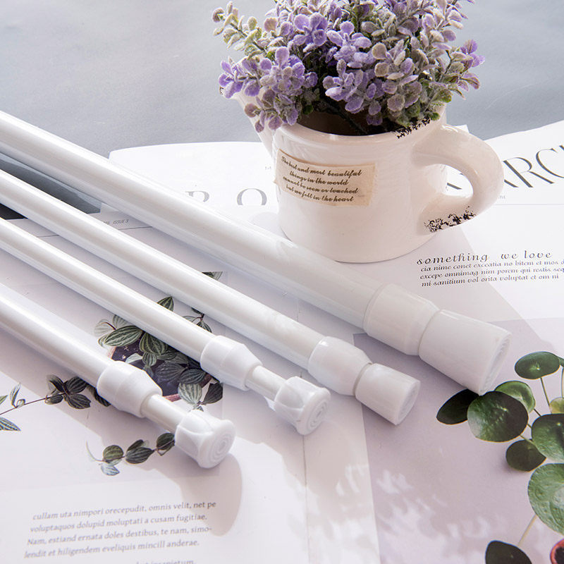 Adjustable Curtain Rod Without - Shower Curtain Liner 评论和价格
