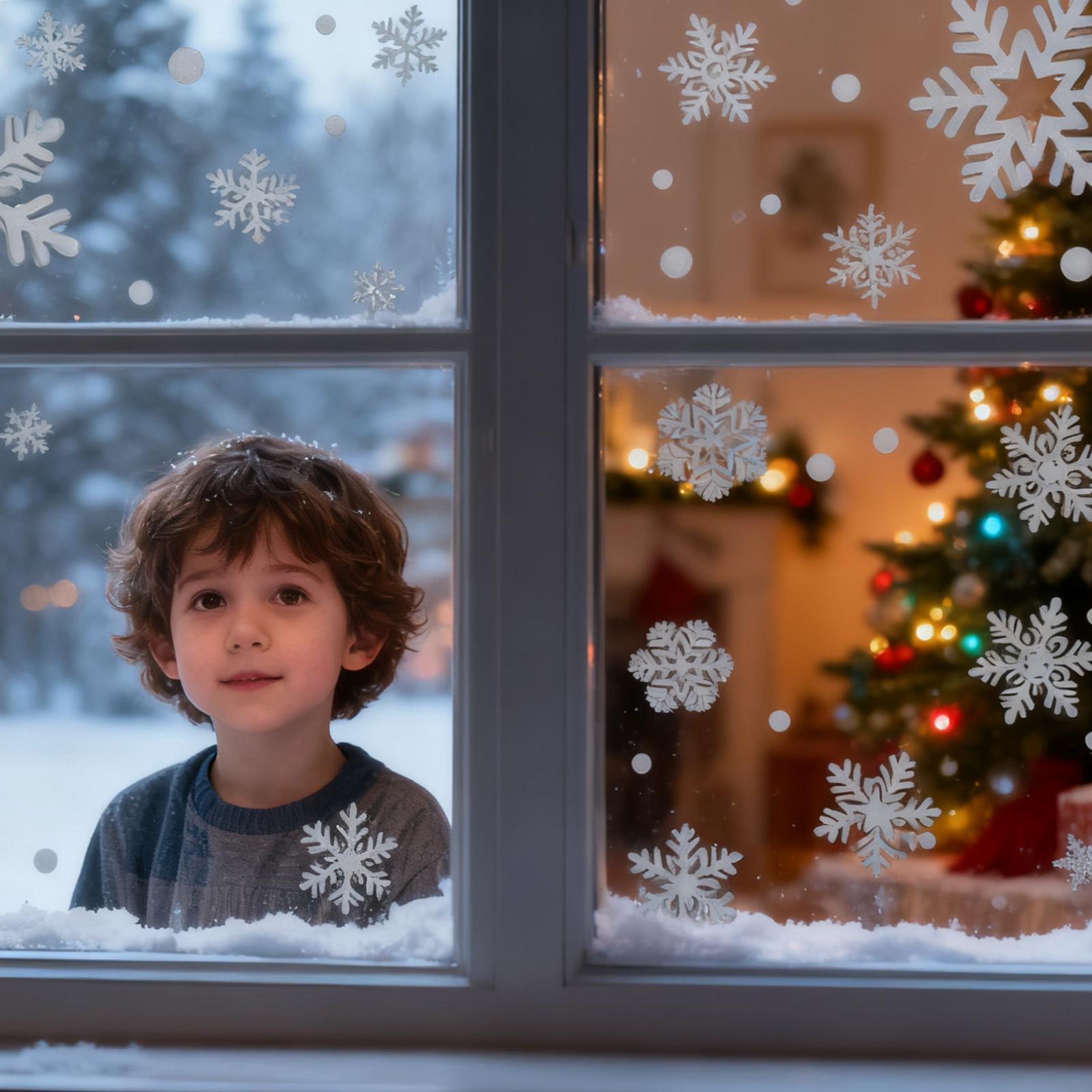 Holiday Window Clings Static R - Home Bathroom Door 评论和价格
