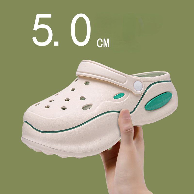Summer Women Slippers 5cm Plat - Home Outside Bathroom 评论和价格