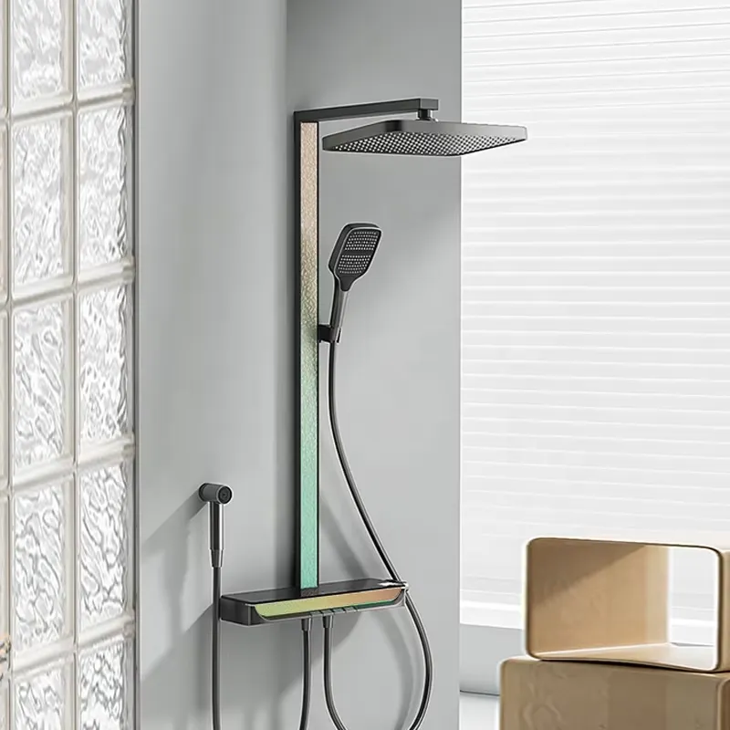 Brass Digital Waterfall Shower - Home For Bathroom 评论和价格