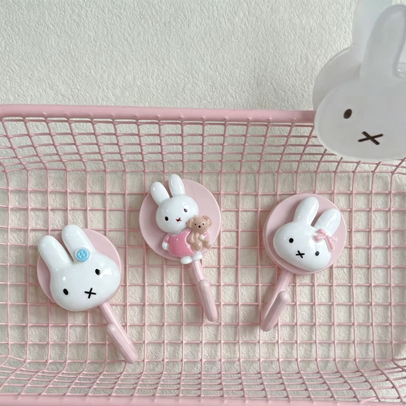 Cute Miffy Self Adhesive Hook  - Home Edit Bathroom Organizer 评论和价格