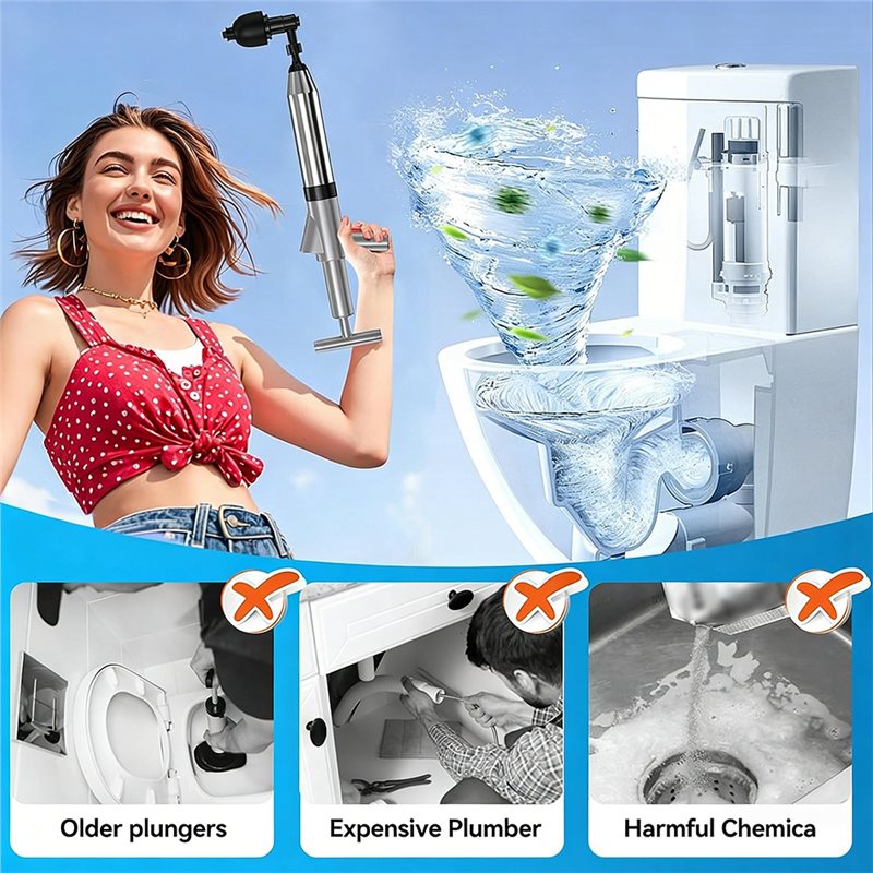 ABMS-High Pressure Air Plunger - Plunger Toilet 评论和价格