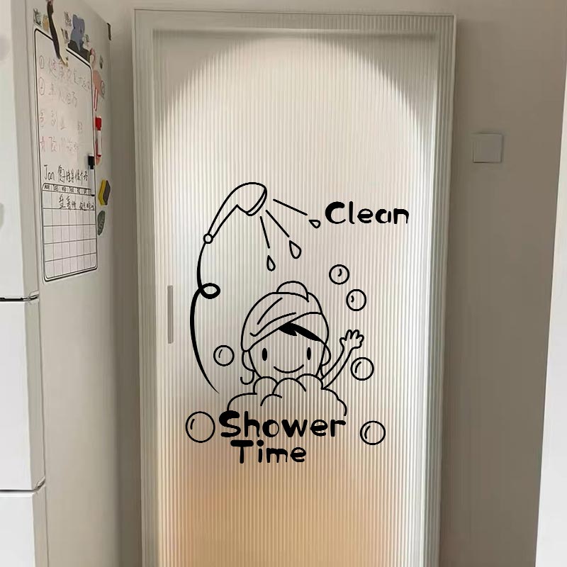 1pc Clean Shower Time Cute Lit - Home Center Bathroom Accessories 评论和价格