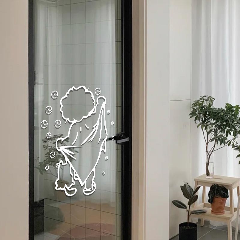 1pc Clean Shower Time Cute Lit - Home Center Bathroom Accessories 评论和价格