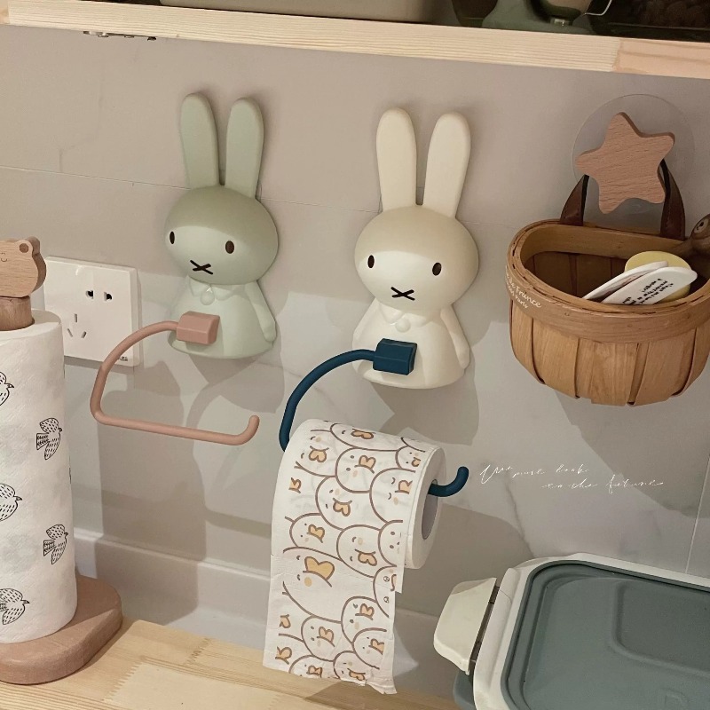 Kawaii Miffy Toilet Paper Rack - Home Edit Bathroom Organizer 评论和价格
