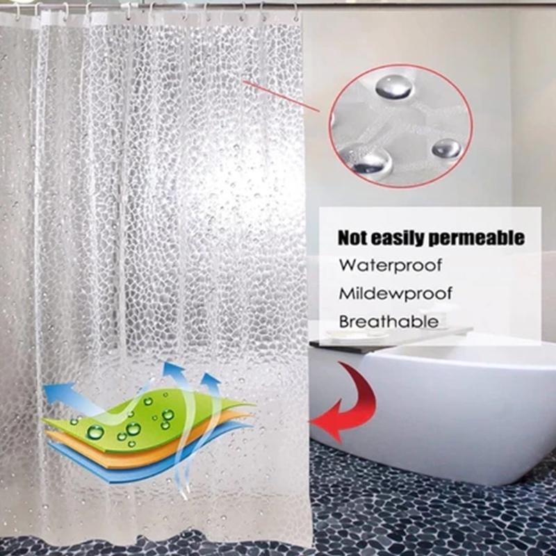 PEVA Gravel Shower Curtain Tra - Shower Curtain Liner 评论和价格