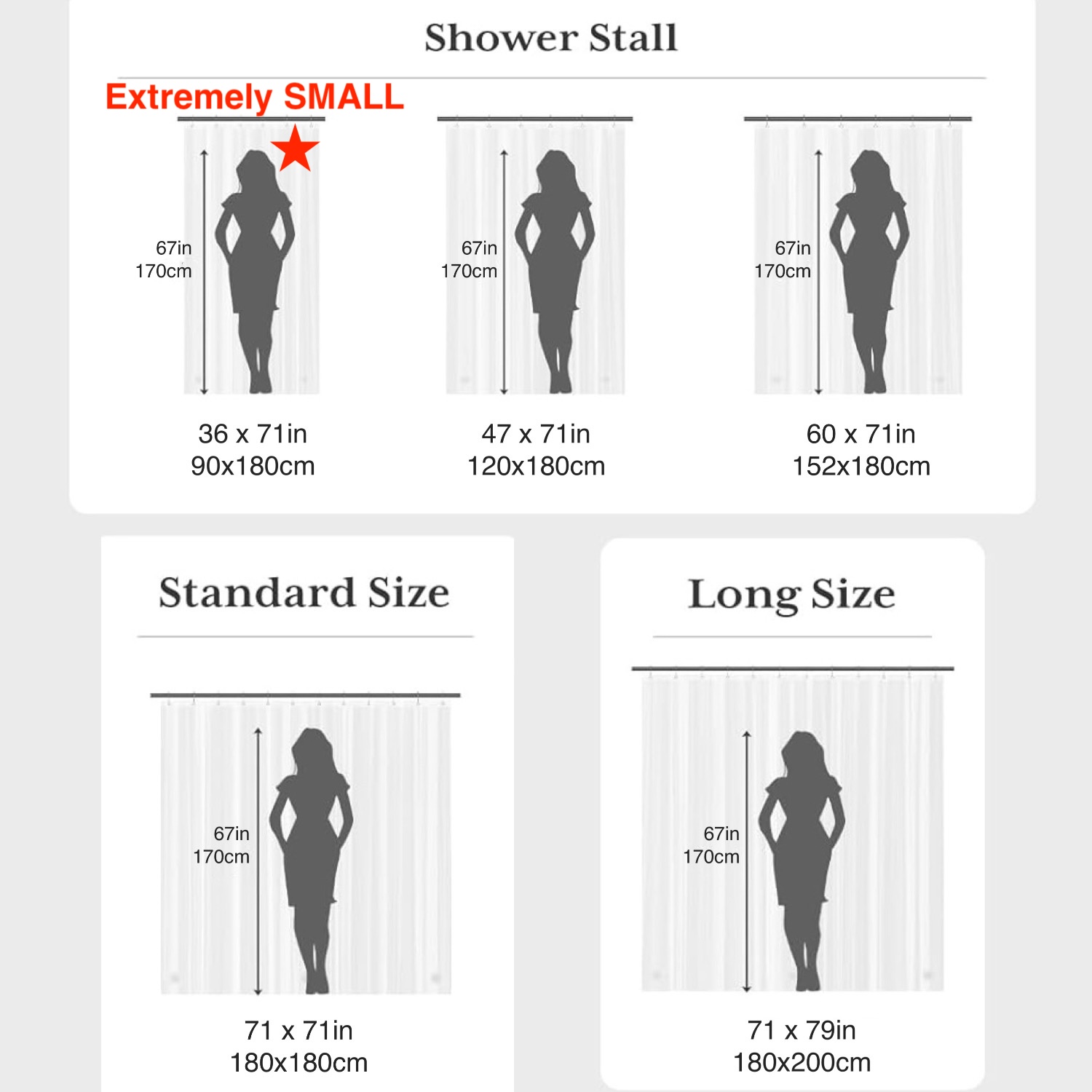1pc Lightweight Waterproof Cle - Shower Curtain Liner 评论和价格