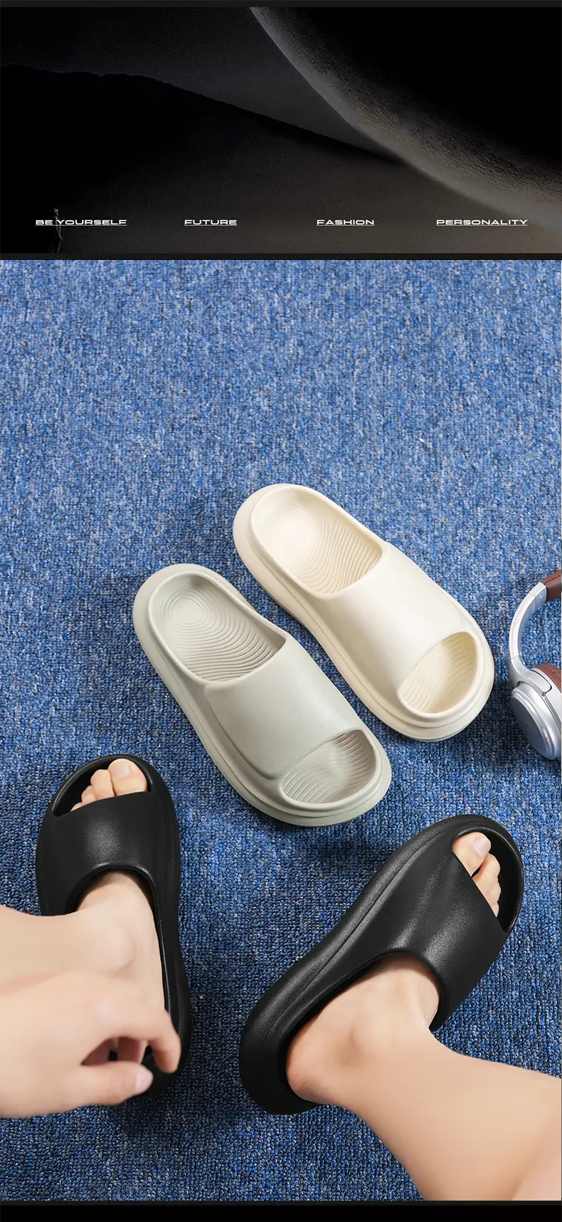 Men Minimalist Beach Slides Po - Home Outside Bathroom 评论和价格