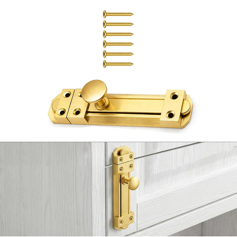 5 Inch Solid Brass Sliding Doo - Home Bathroom Door 评论和价格