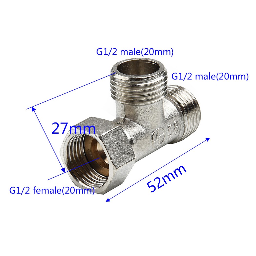 G1/2& 3 Way T-Adapter Copper B - Home Depot Bathroom Vanities 评论和价格