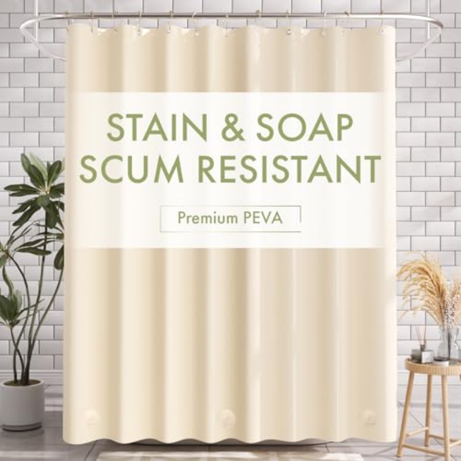 Shower Curtain Liner, 72x72 Sh - Shower Curtain Liner 评论和价格