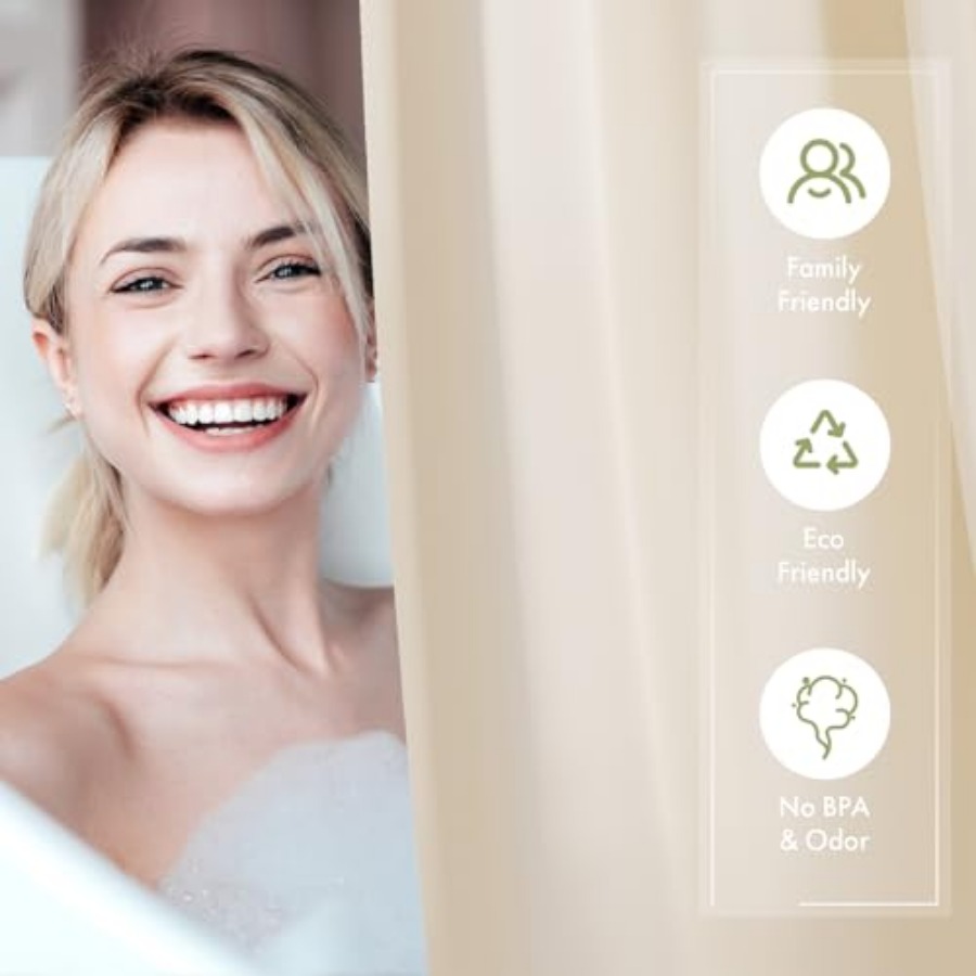 Shower Curtain Liner, 72x72 Sh - Shower Curtain Liner 评论和价格