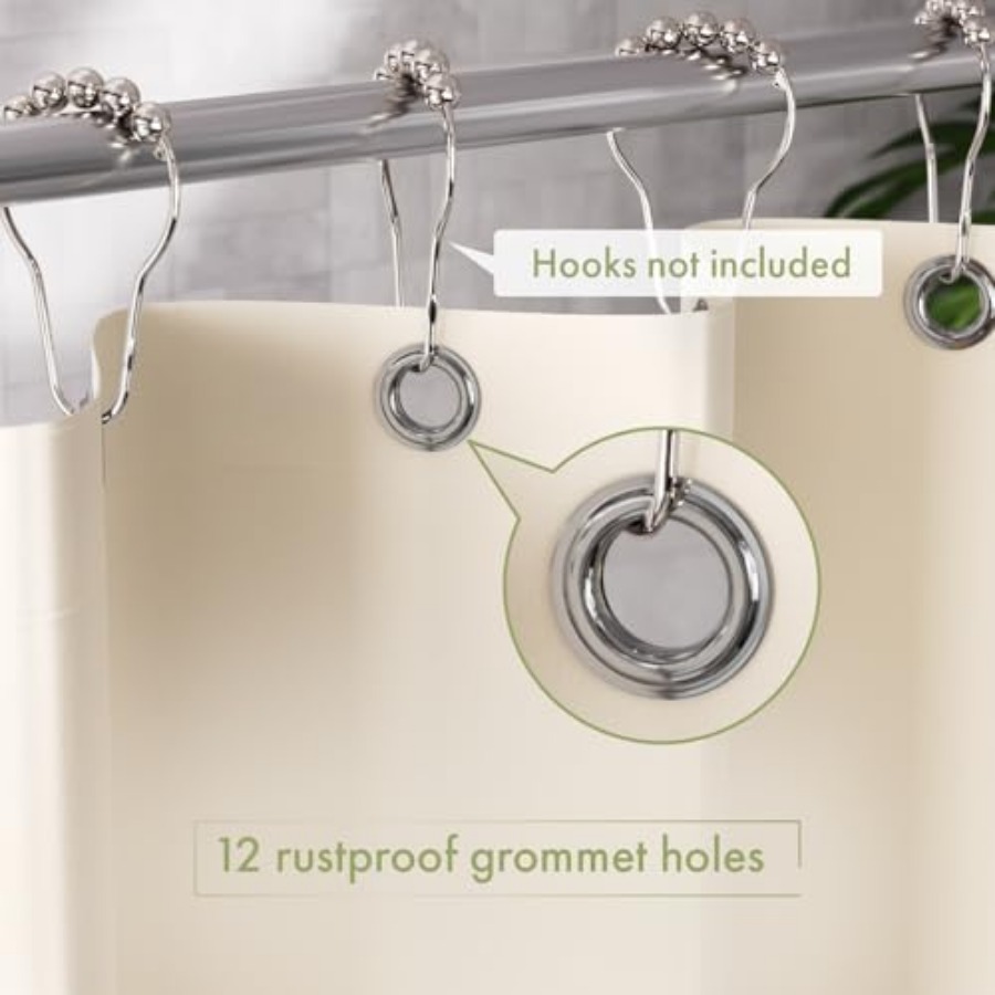 Shower Curtain Liner, 72x72 Sh - Shower Curtain Liner 评论和价格