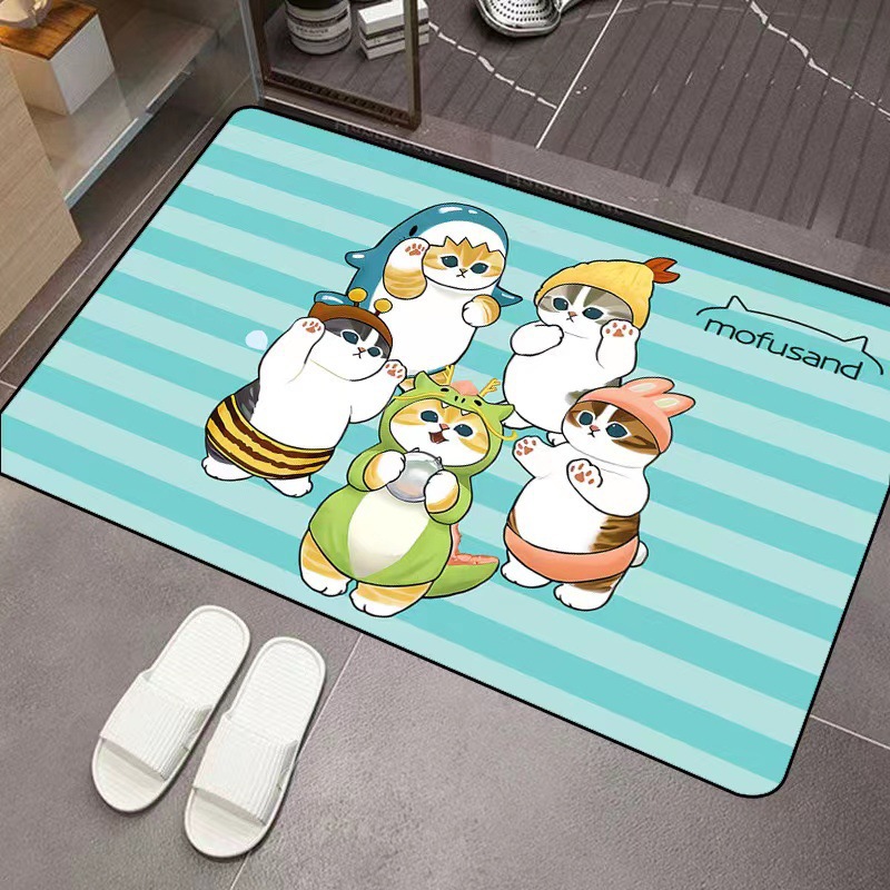 Mofusand Cartoon Diatom Mud Ab - Home Bathroom Door 评论和价格