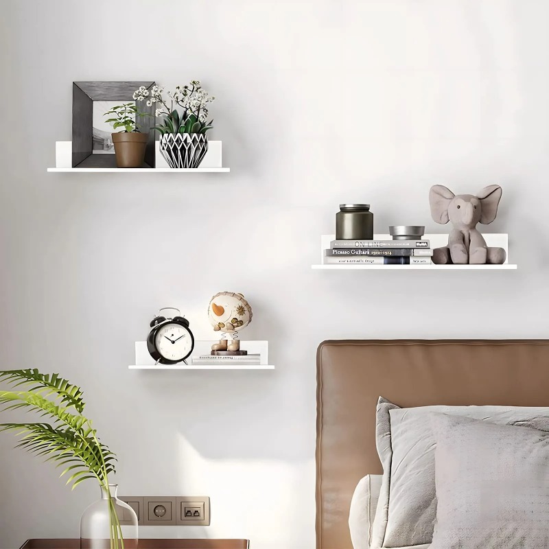 Metal Floating Shelves Wall Mo - Home Center Bathroom Accessories 评论和价格