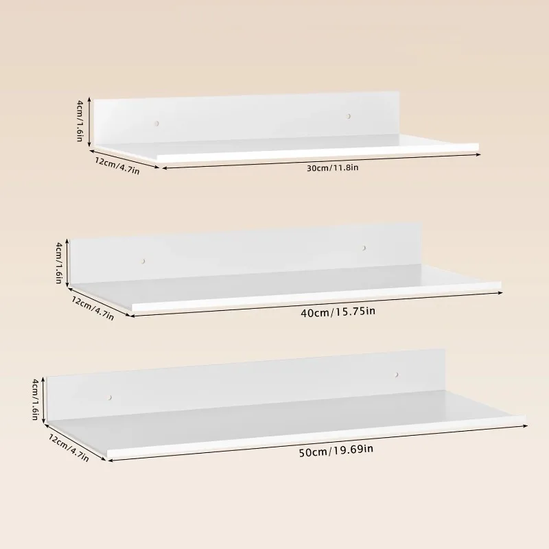 Metal Floating Shelves Wall Mo - Home Center Bathroom Accessories 评论和价格