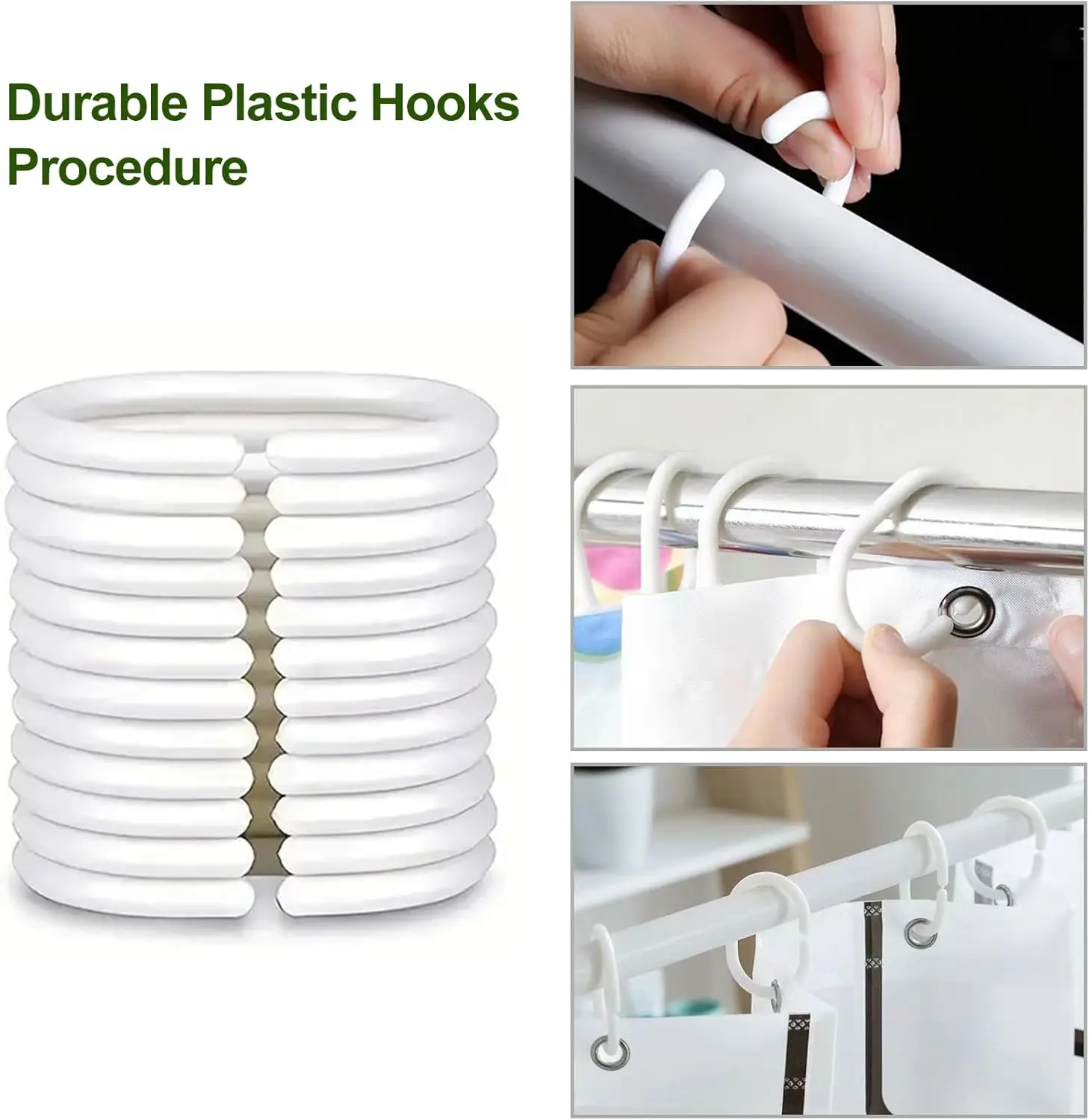 1PC Lightweight PEVA Shower Cu - Shower Curtain Liner 评论和价格